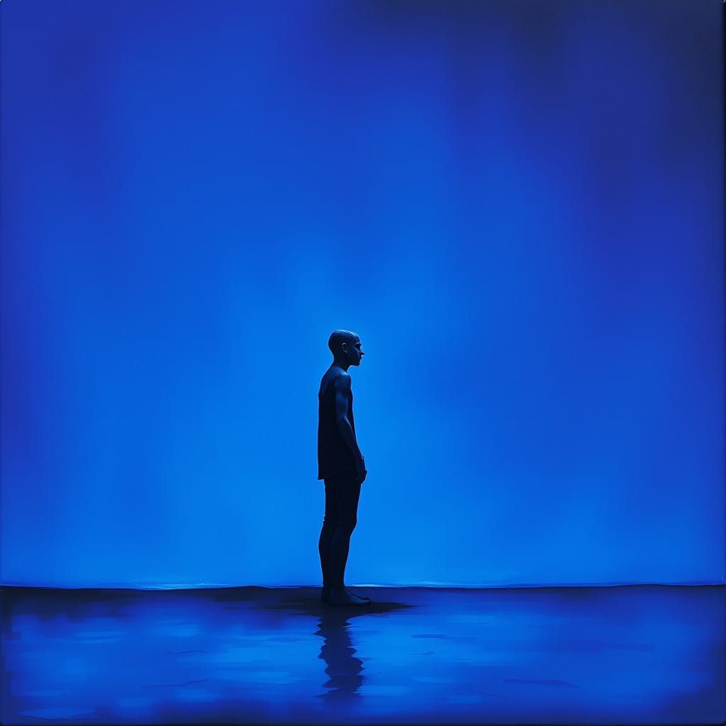 Surrealist Watcher Lost in Dreamscape