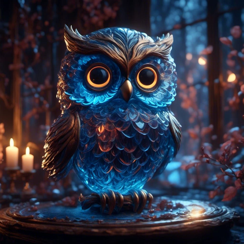 Glass comes to life - Owl