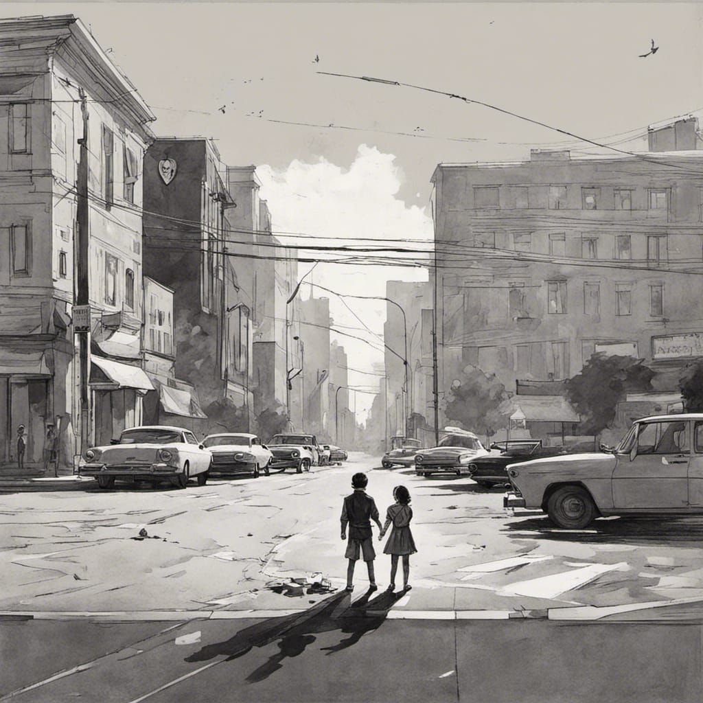 Heartbroken Boy Reaching Out in Sinister Style