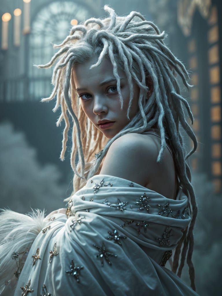 A Pale, Ethereal Beauty in Whimsical Fantasy