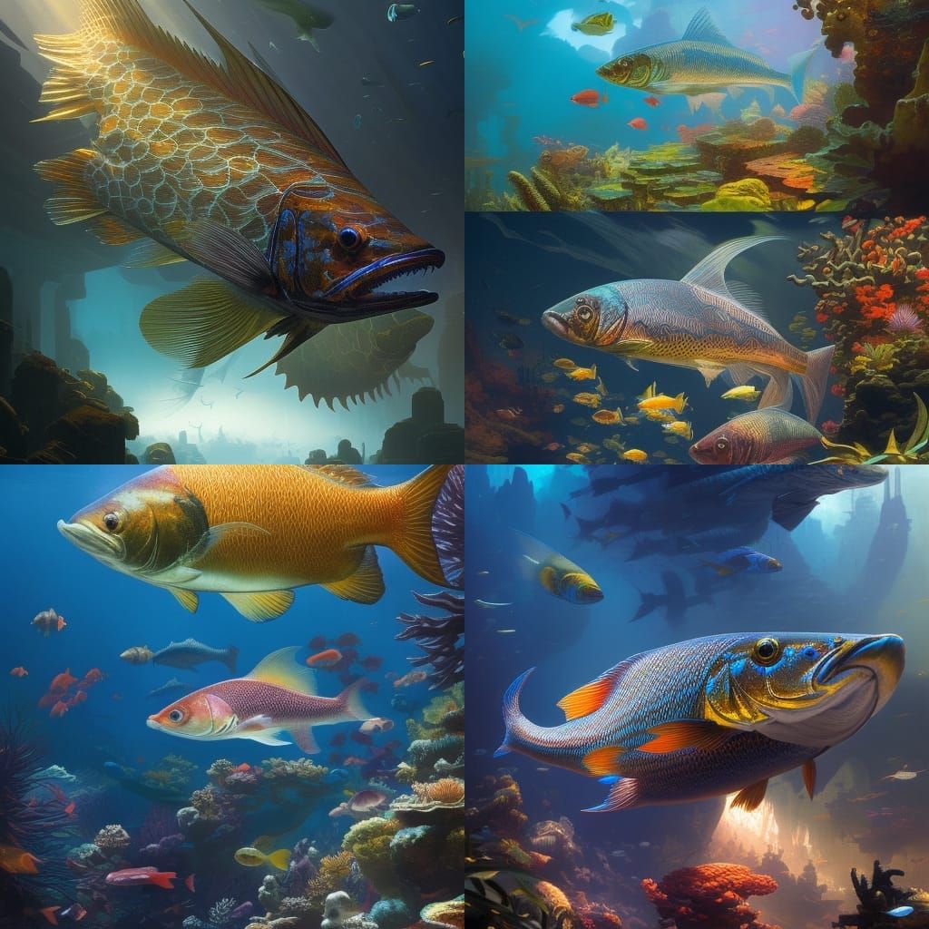 Contained Chaos fish in a giant aquarium