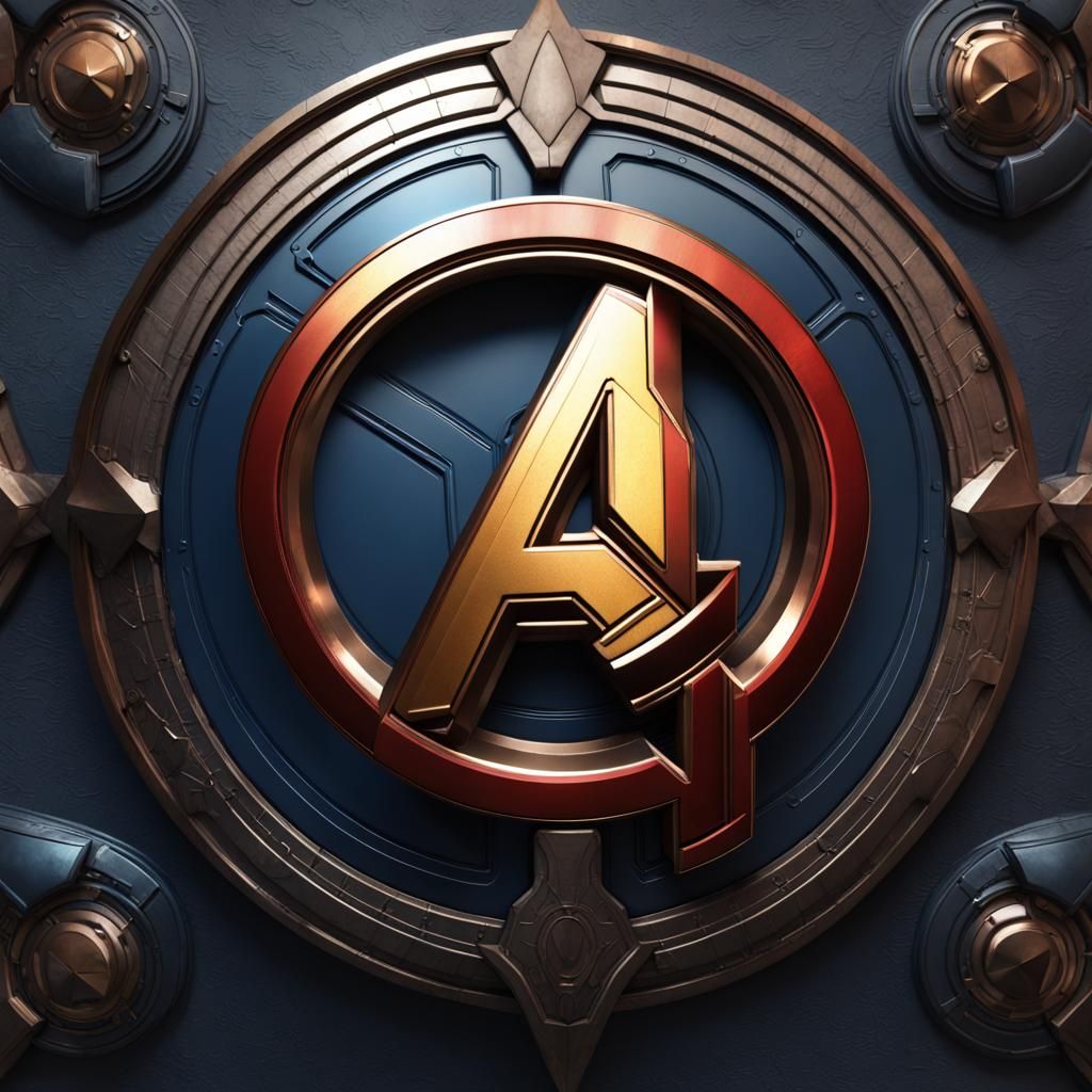 New Avengers Logo: Detailed Matte Painting