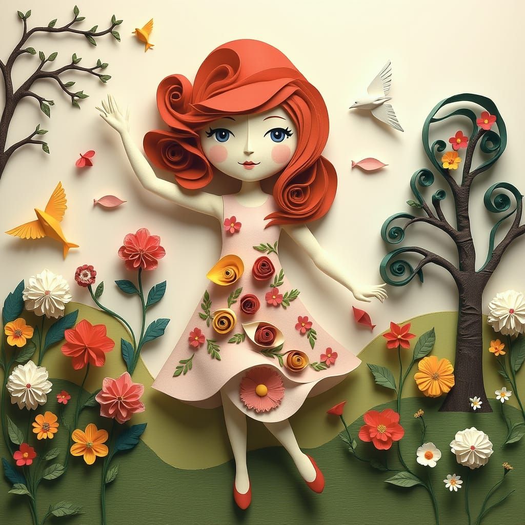 Red-Haired Woman Dancing