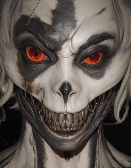 Monstrous Flea Creature in Dark Hallway: Hyper-Realistic Fil...