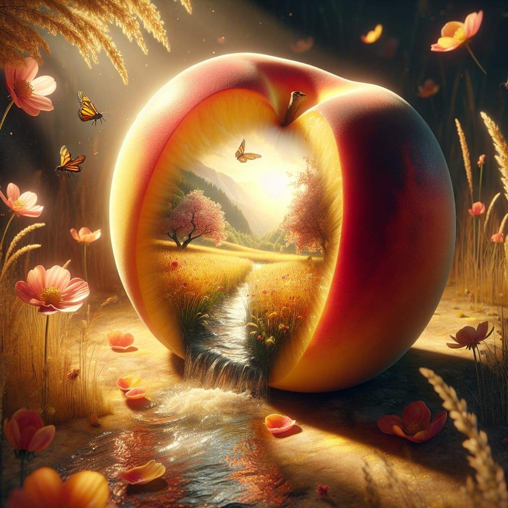 Surreal Peach Reveals a Summer Landscape