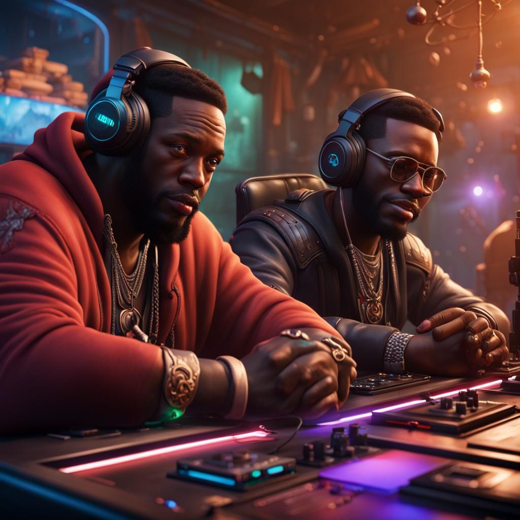 DJ Big Stew & Beamboi Podcast: Detailed Digital Art