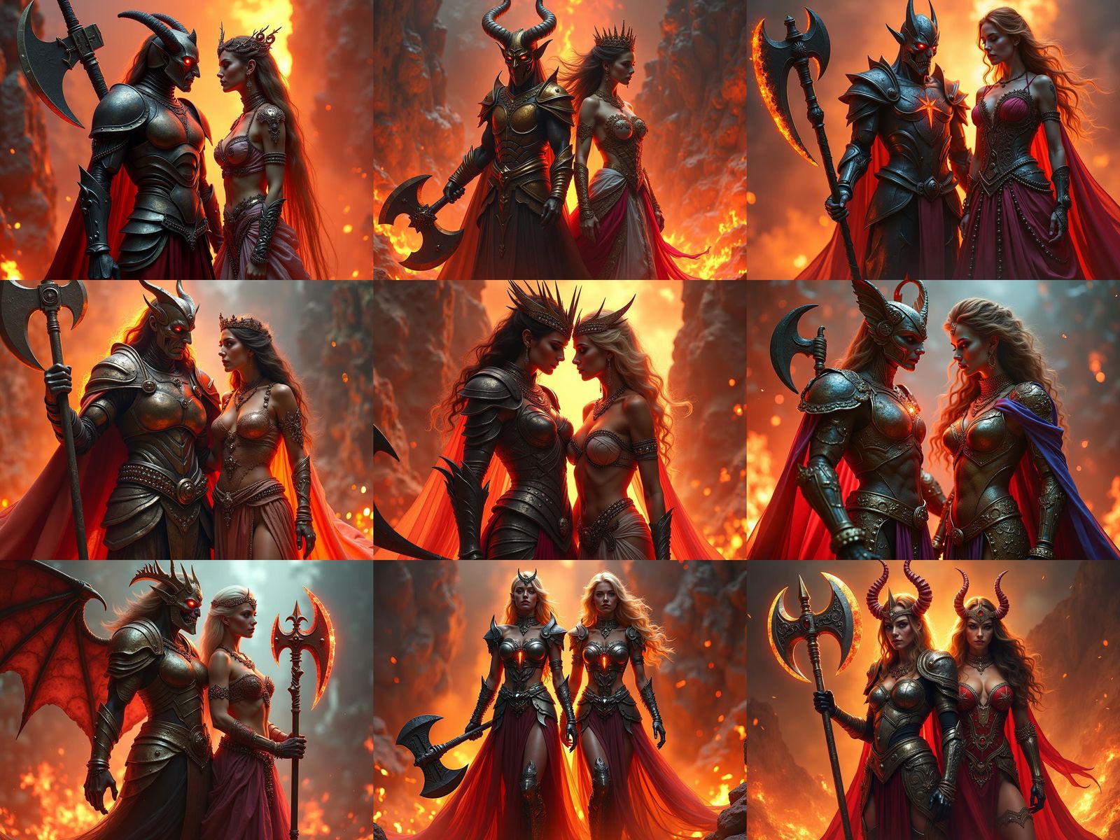 Hellish Princesses of Violence and Desire in Fantasy Art