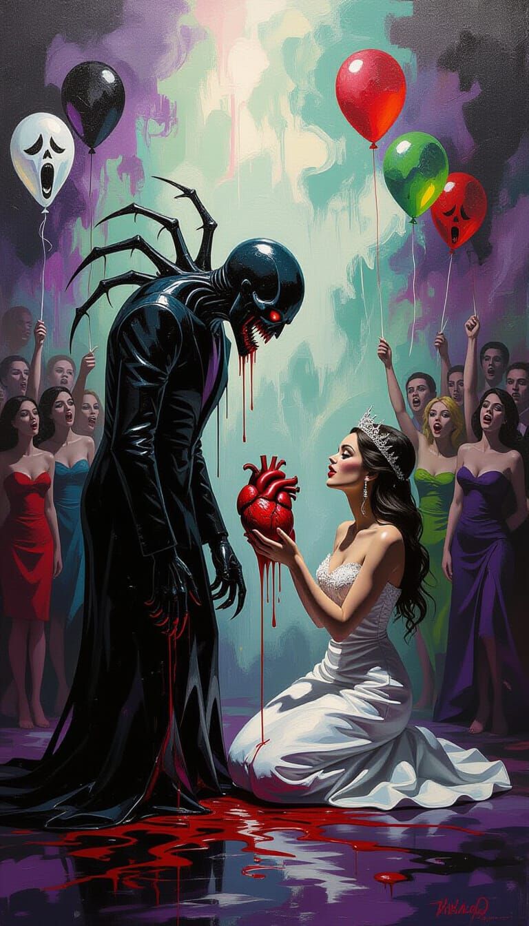 Horror Impressionism: Prom Queen's Nightmarish Offering