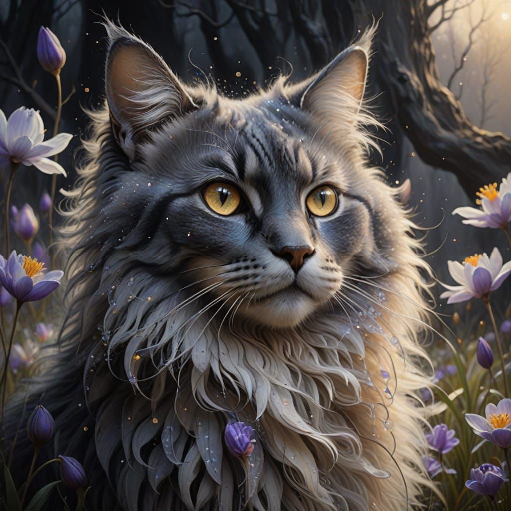 Ethereal Flutrock Portrait in Dreamy Sfumato Style