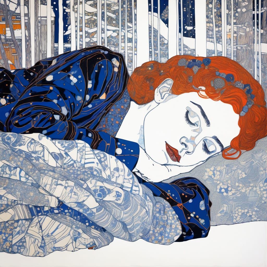 Sleeping Beauty in Intricate Realism Style