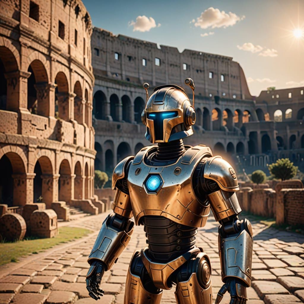 Stunning Photorealistic Concept Art of a Chat Bot Before the...