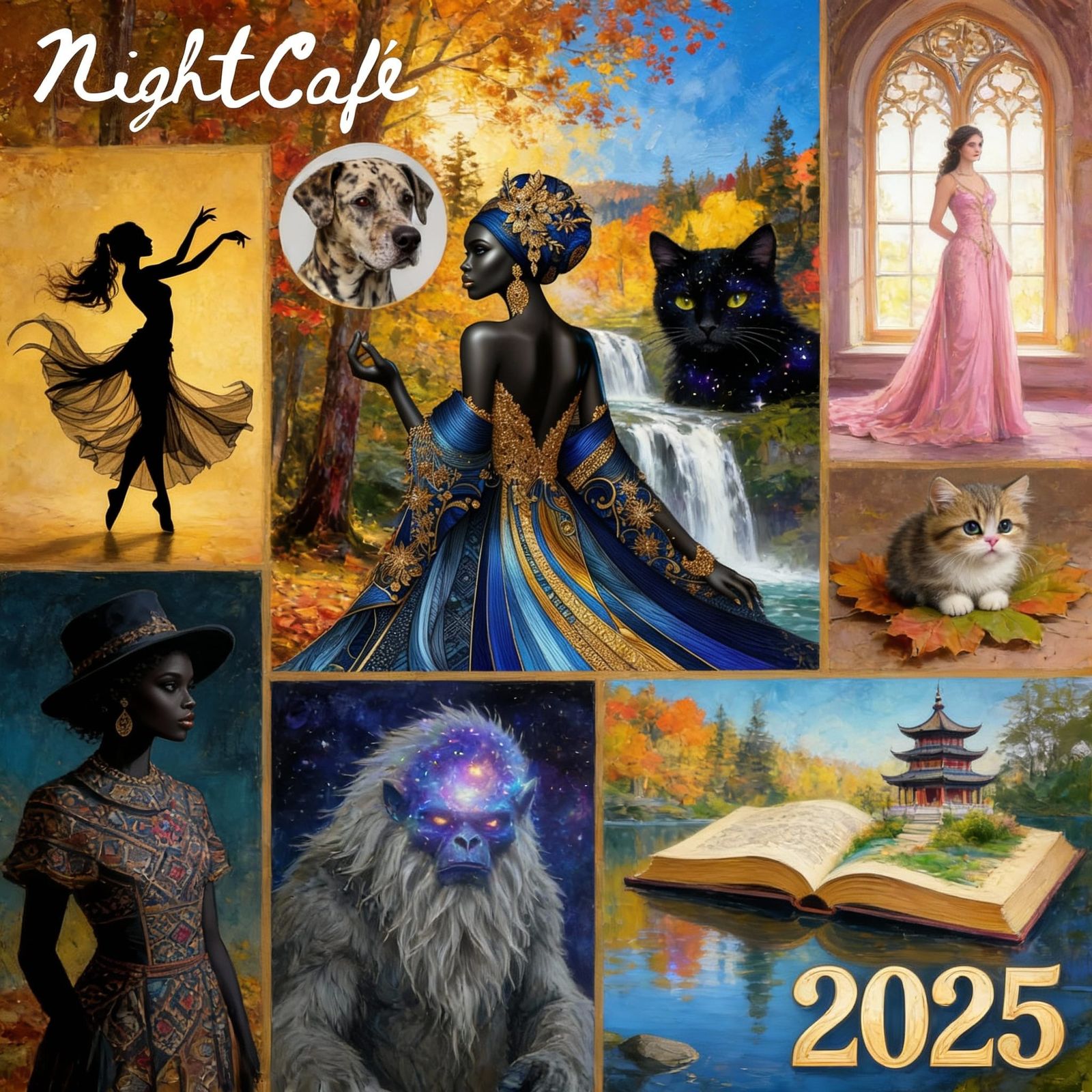 AI Art Collage of 2025 Highlights