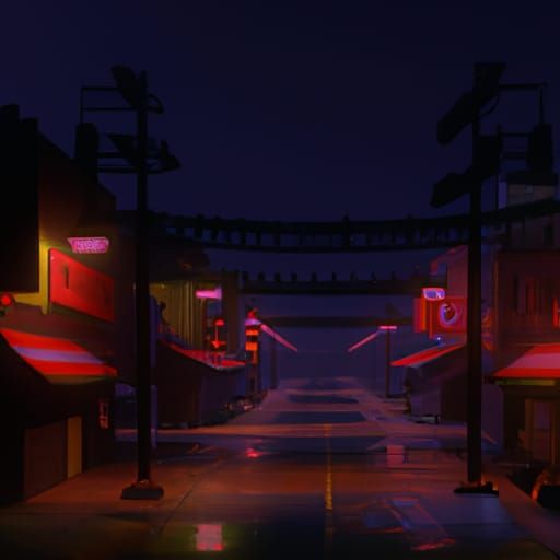 Desolate Suburbia: Urban Decay in Vibrant Filmic Art