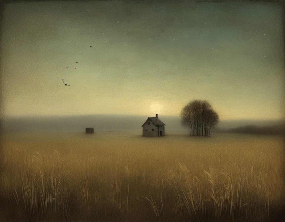 Night's Beginning: A Surreal Transition to Dawn