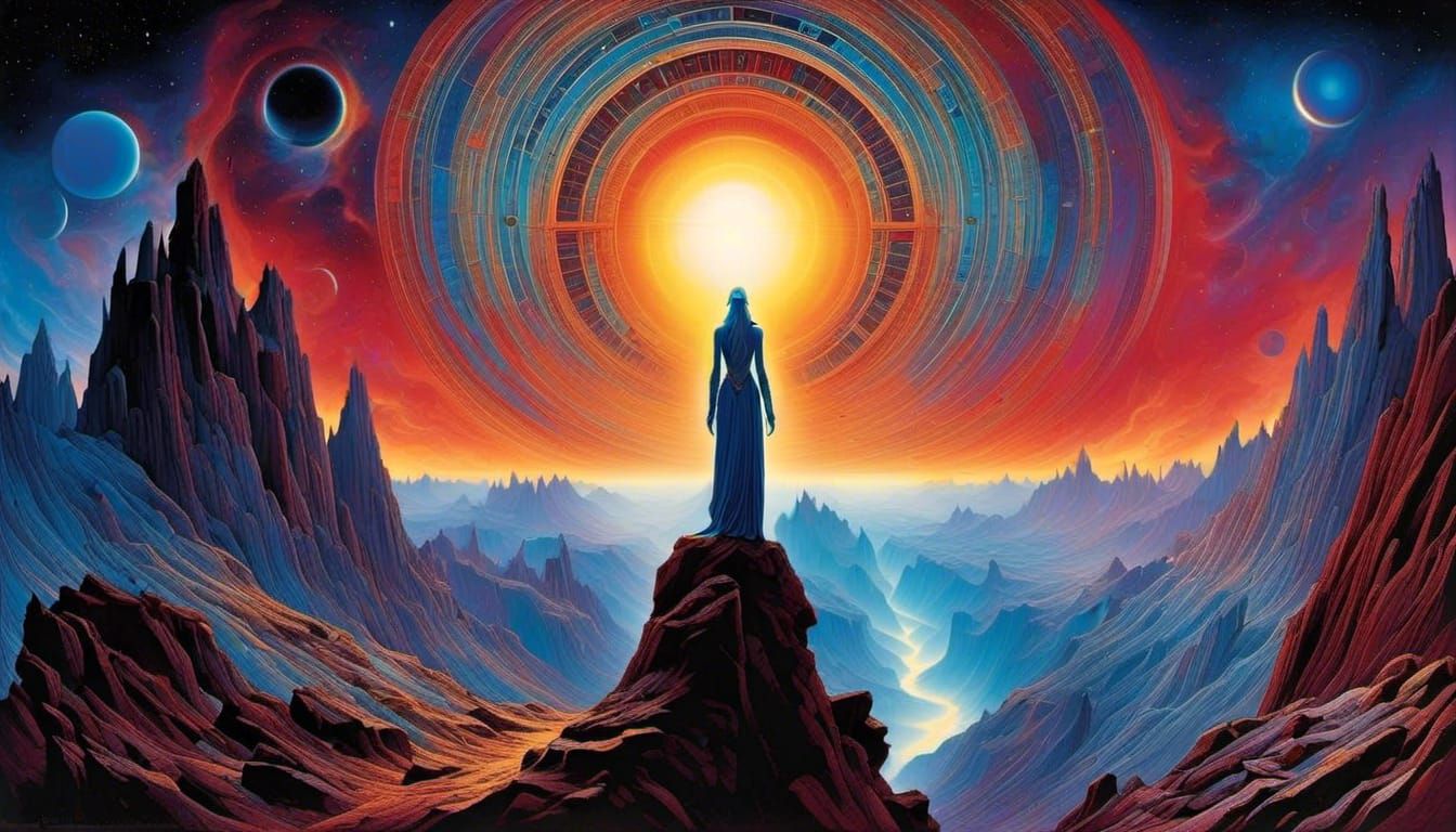 Epic Cosmic Spiritual Masterpiece of the Sunrise