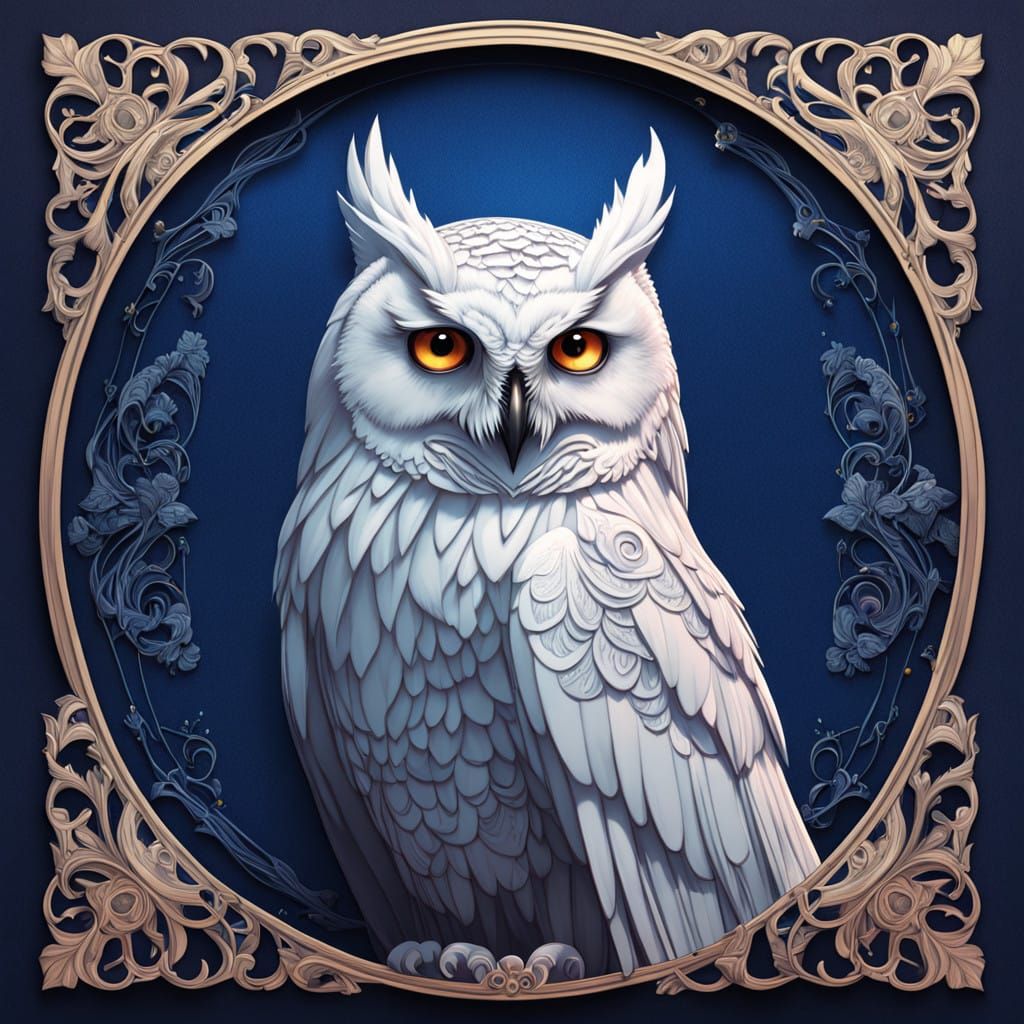 Enchanting Winter Scene in Neo-Rococo Style