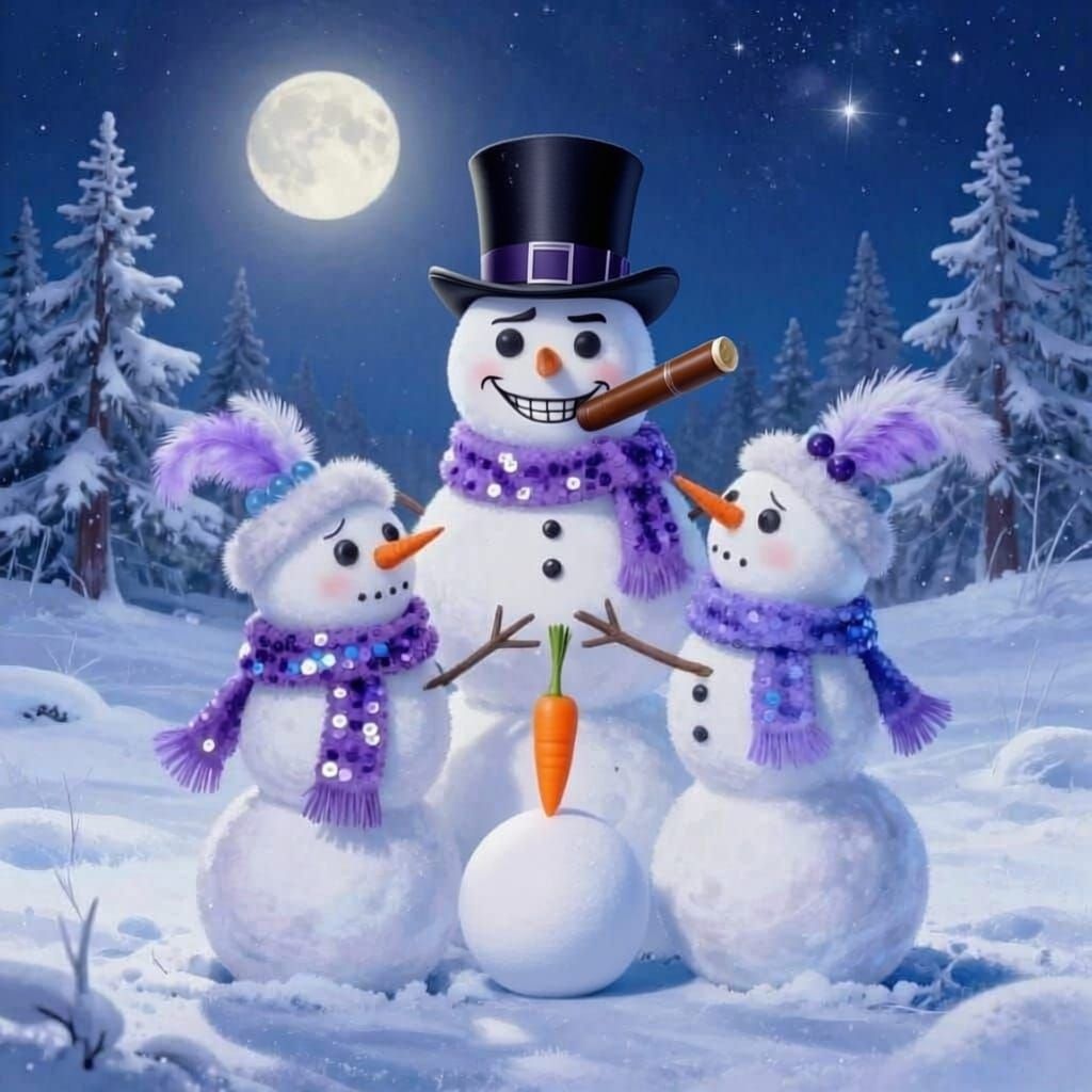 Transvestite Snowmen Ponder Diamond Placement