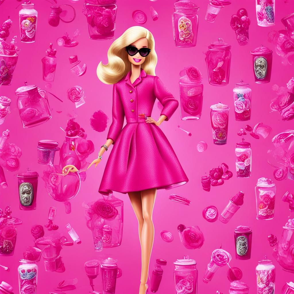 Pink Barbie AI Image