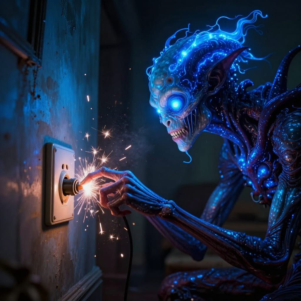 Bio-Luminescent Creature Plugs Into Wall Socket