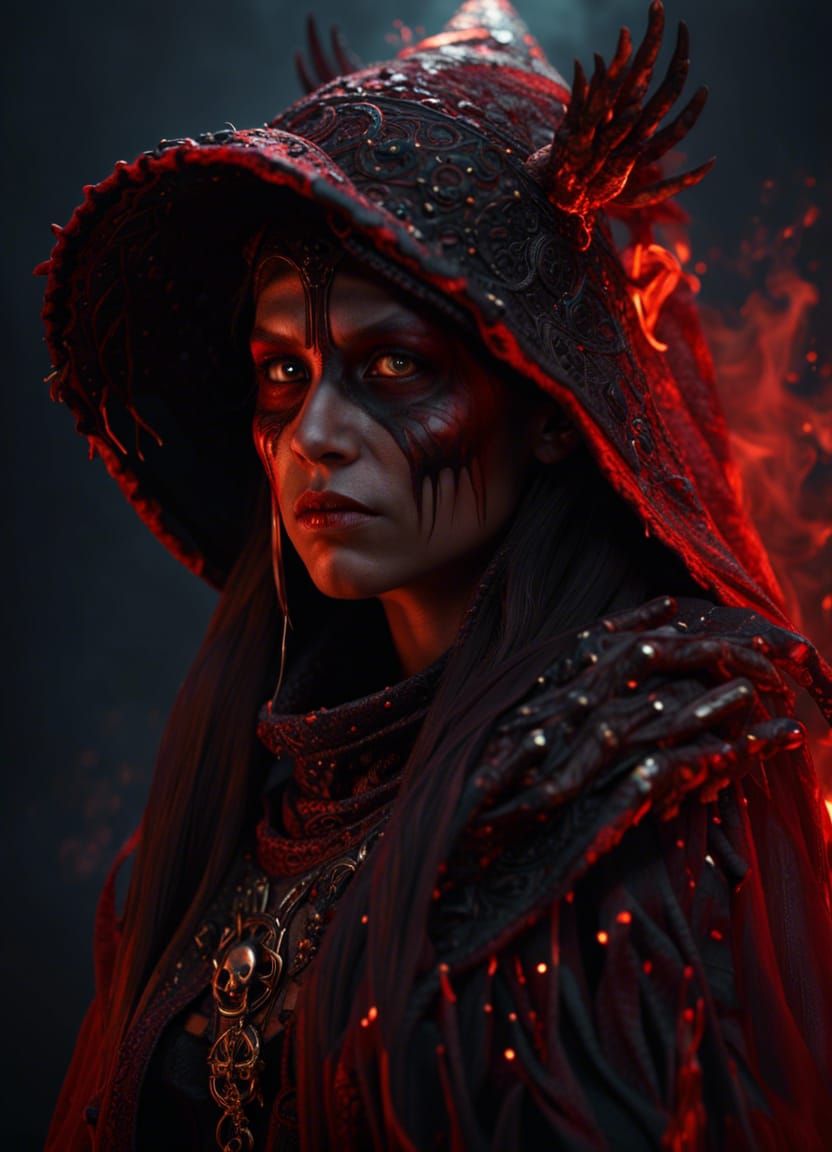 Young Witch Portrait in Unreal Engine 5