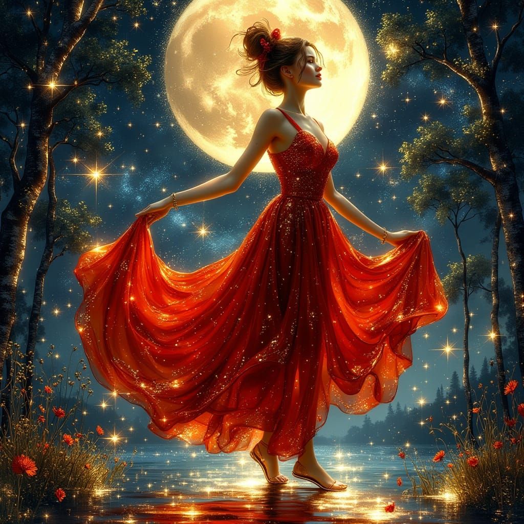 Mary Jane Watson Dancing in Moonlight