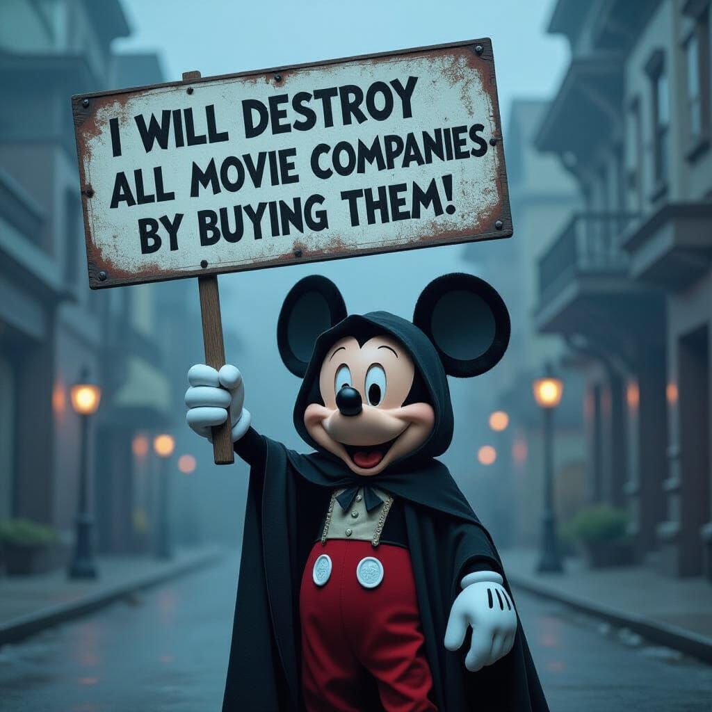 Sinister Mickey Mouse Threatens Movie Companies