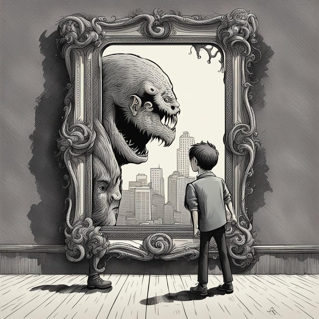 Confronting the Monster Within: A Mirror Reflection