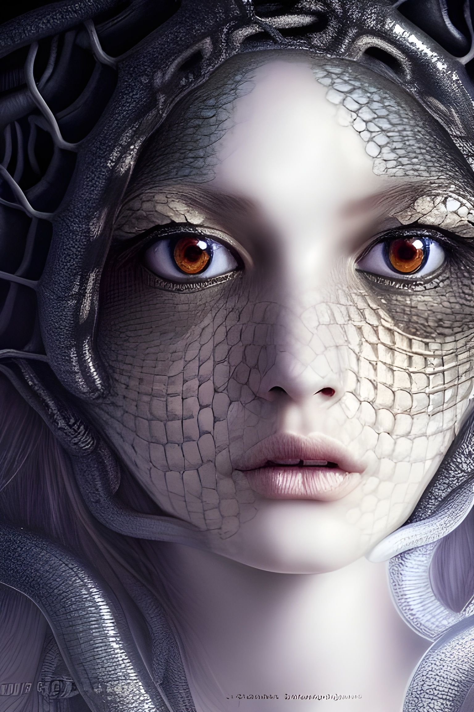 Goddess of Poison with Black Snake