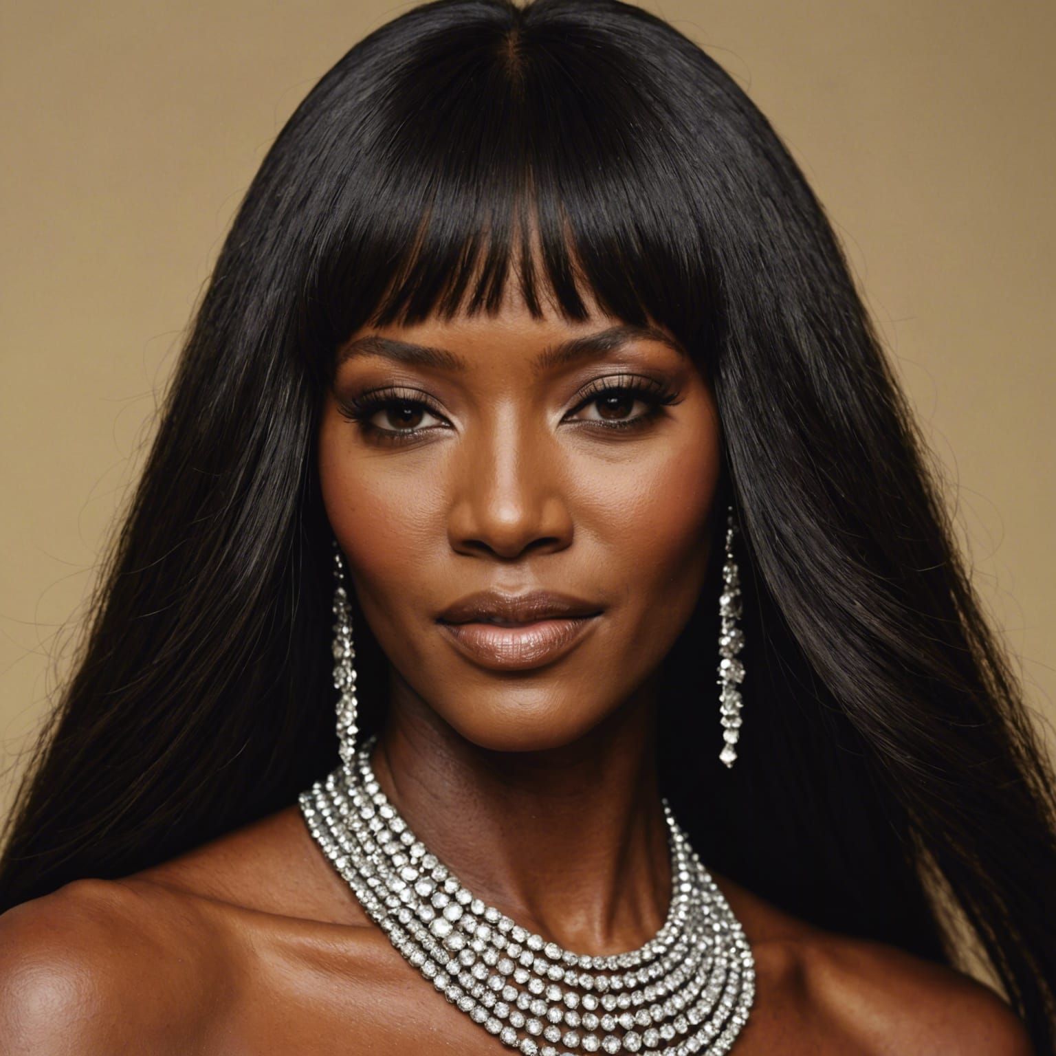 Naomi Campbell AI Portrait