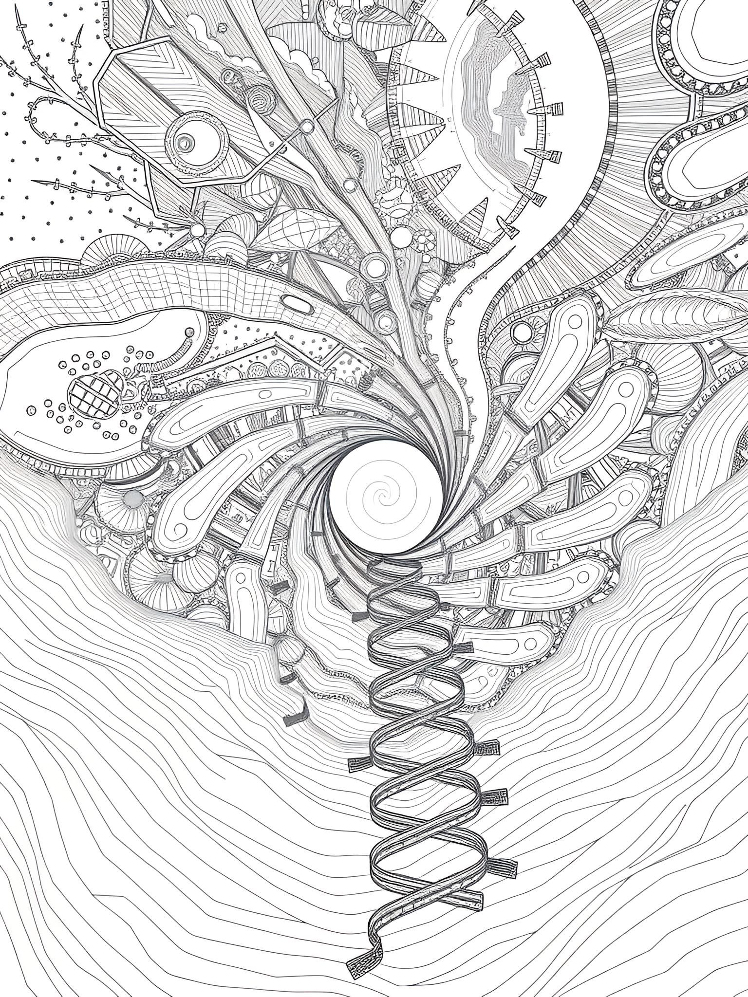 Abstract Evolving Patterns with Visual Layers