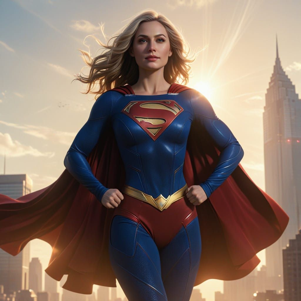 Hyperrealistic Supergirl Soars Above City in Cinematic Film ...