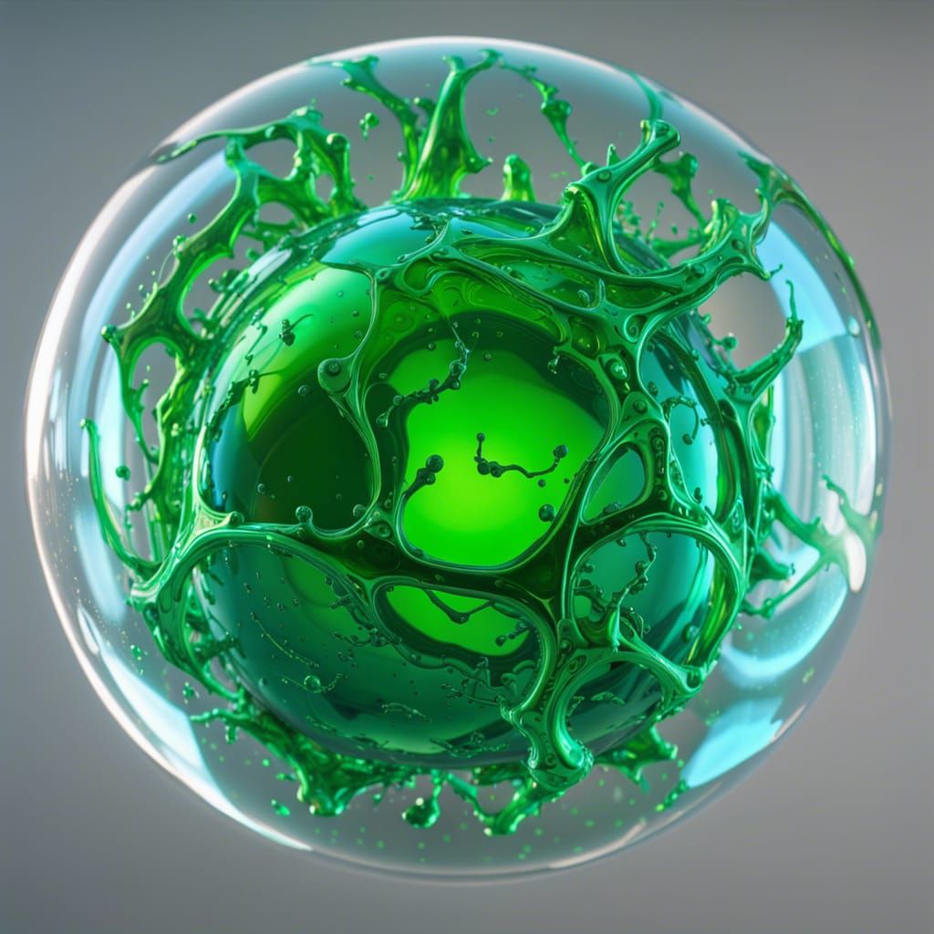 Bubbling Green Poison Sphere in Unreal Engine