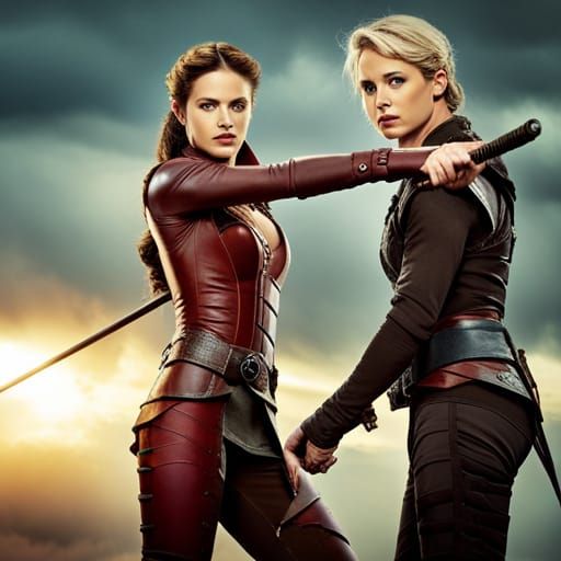 Mord-Sith Fight Scene: Ultrarealistic Photography