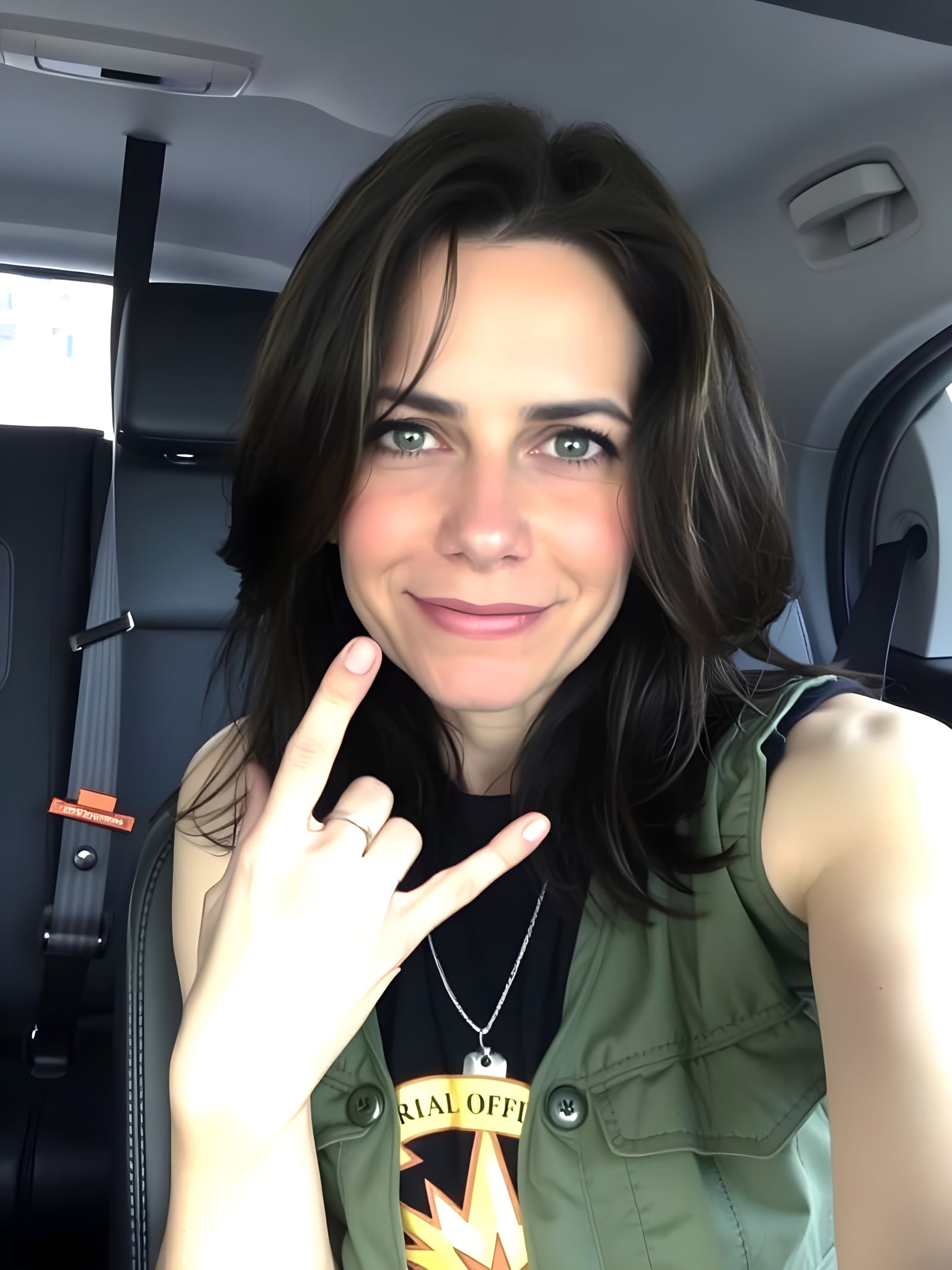 Heavy Metal Rebel in Car