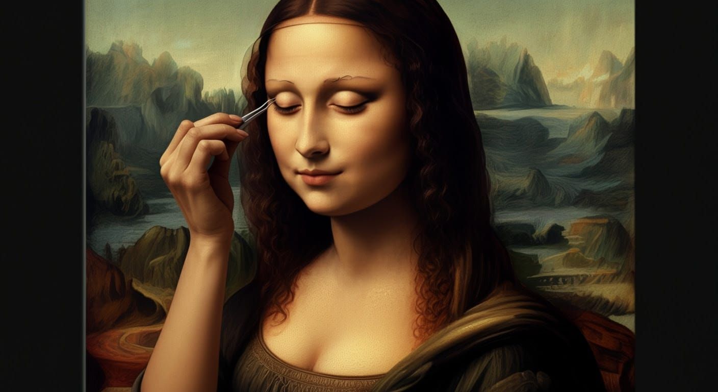 Elegant Modern Mona Lisa