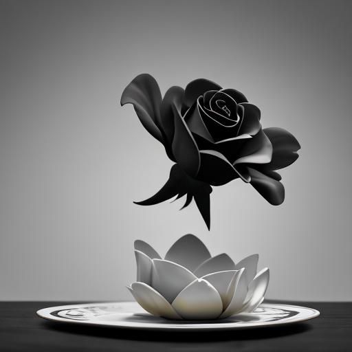 Cheongsam Model with Chocolate and Rose, Surreal Photography