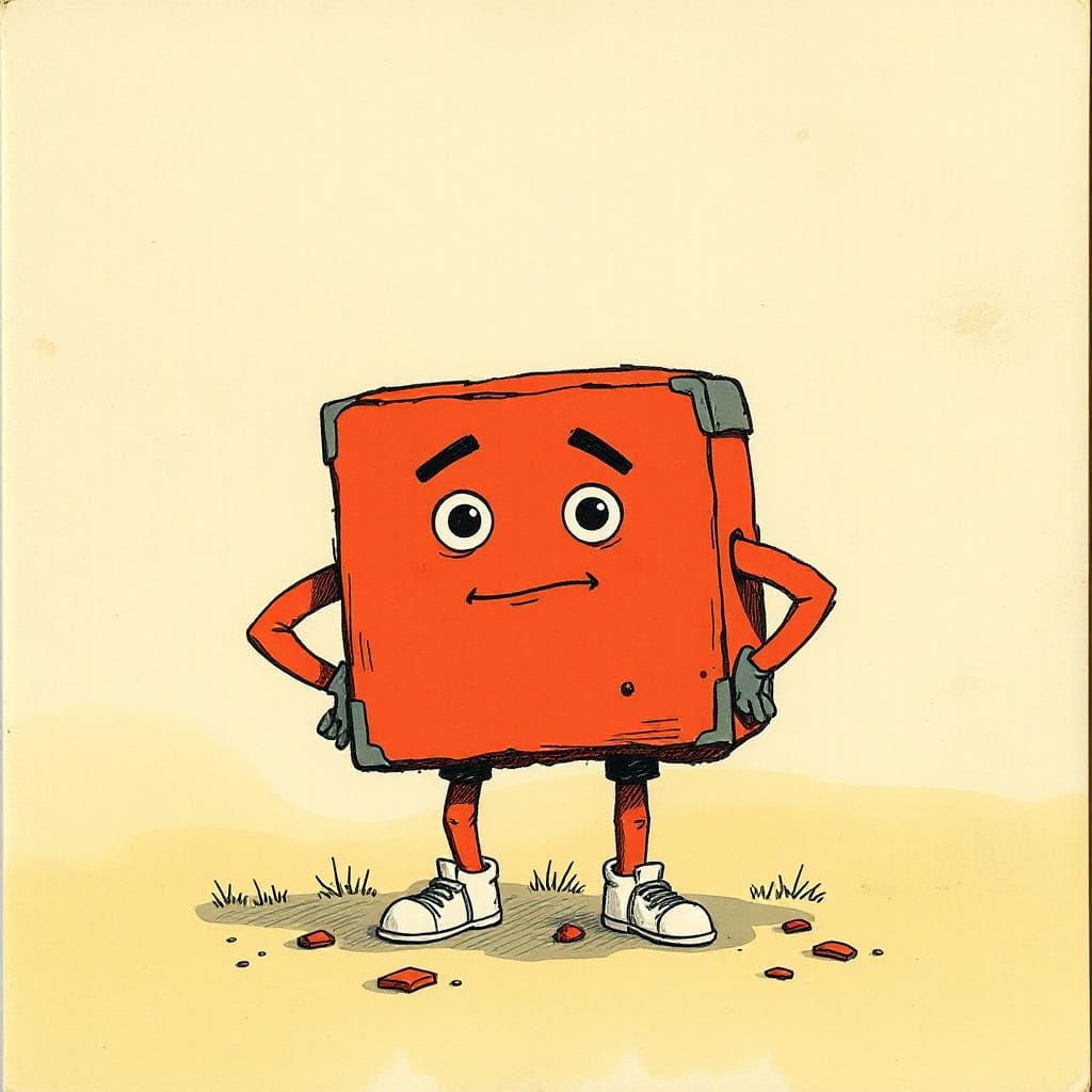 Square Character from Mr Strong Children's Book