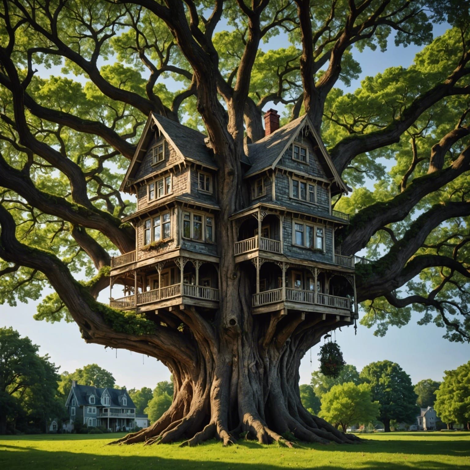 A house in a tree