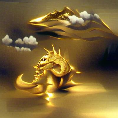 Majestic Gold Dragon