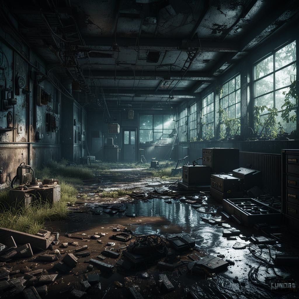 Eerie Chernobyl Liquidators in 3D Game Style