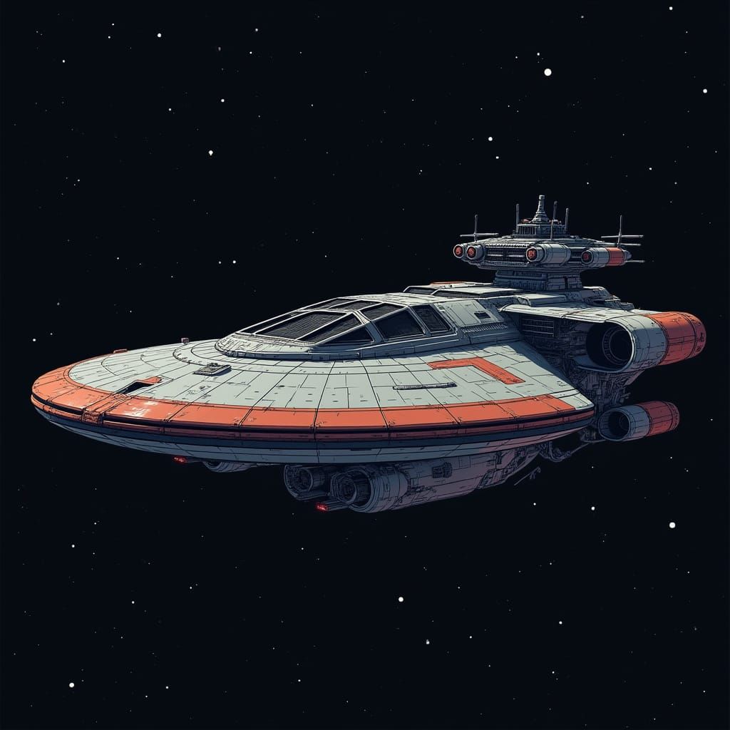 Intergalactic Spacecraft with Advanced Communication Systems