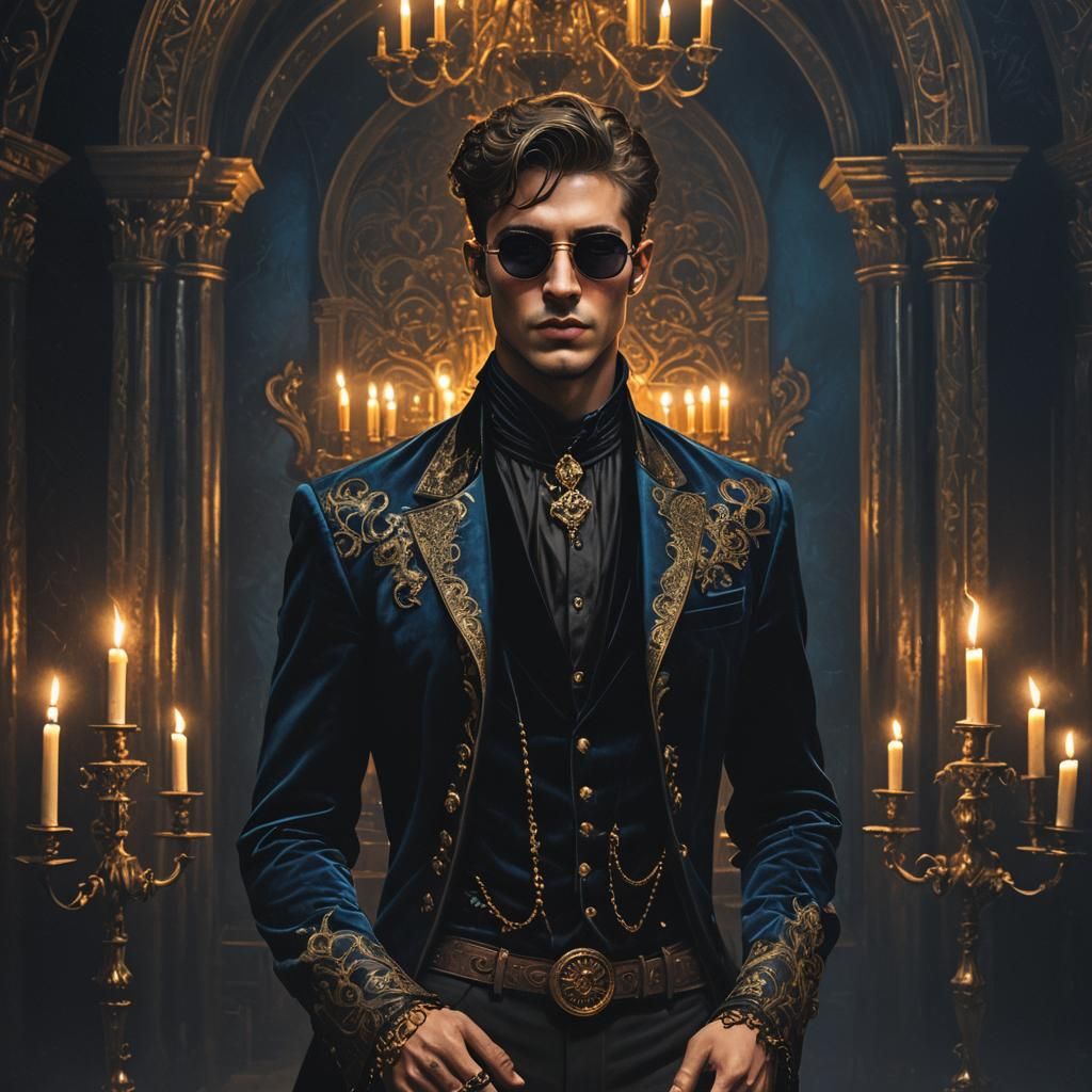 Dark Fantasy Count in Moody Lighting