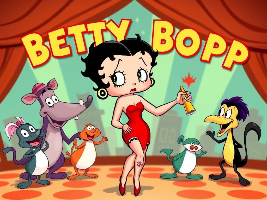 Flapper Cartoon Jazz Age Dance in 1930s Style