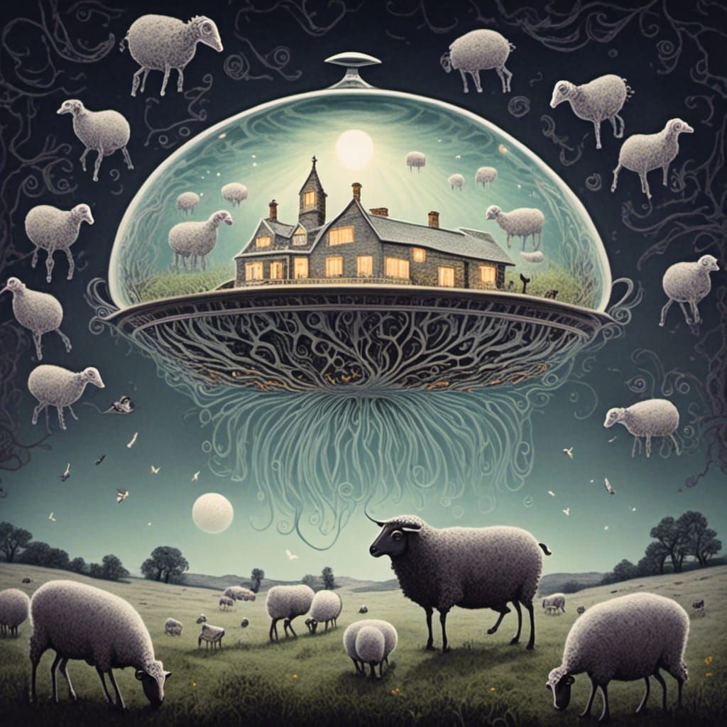 UFO Over Sheep Farm: A Surreal Encounter