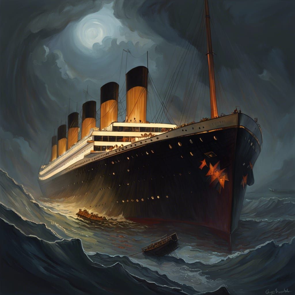 Titanic Sinking in Sinister Style