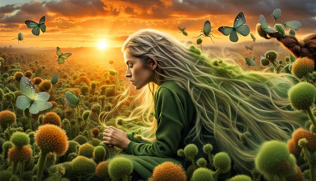 Myth and Fauna: A Collage of Nature's Awakening