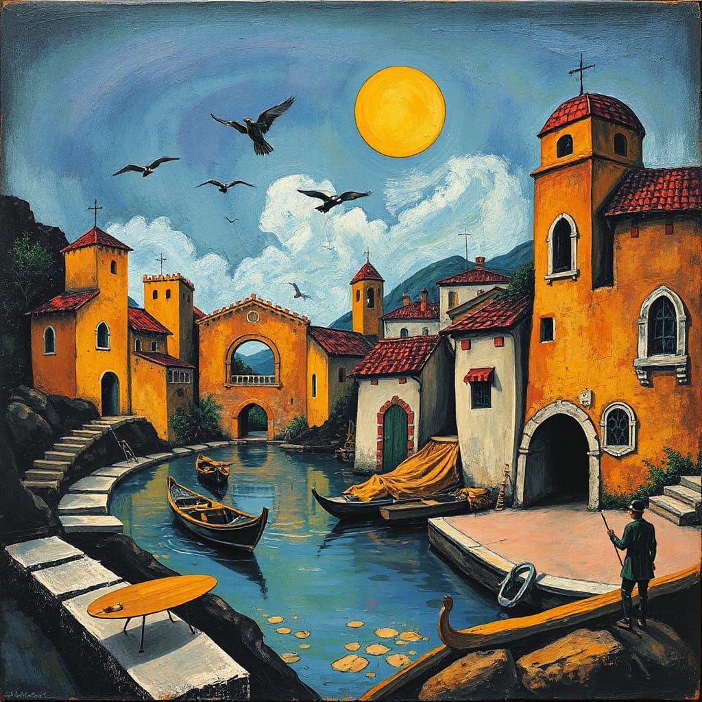 Inkas Lost City in Abstract Style