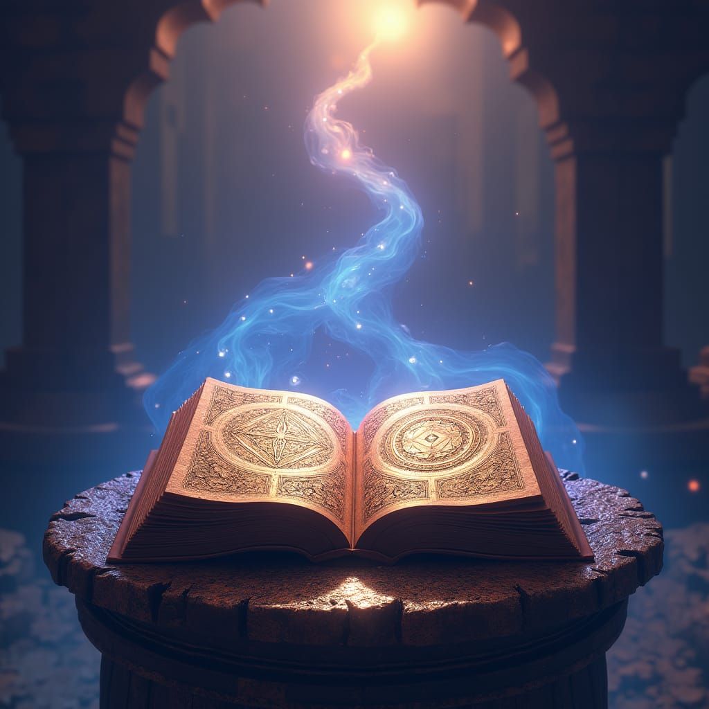 Mystical Gnostic Scriptures in Surreal Fantasy Art