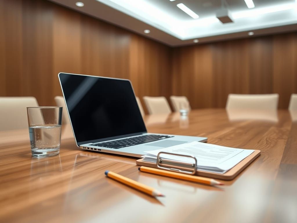 Modern Conference Room Workspace in Minimalist Style