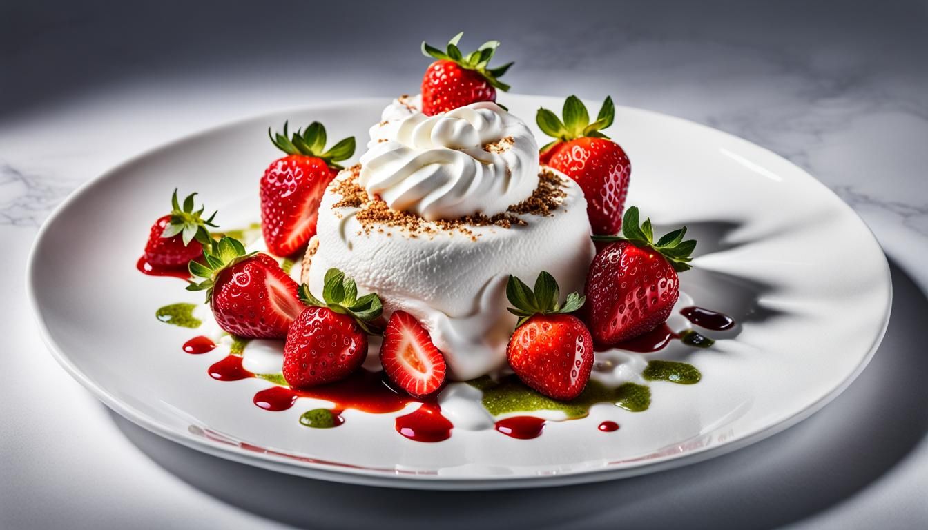 Food Photography Daily Challenge #993: strawberries with wip...